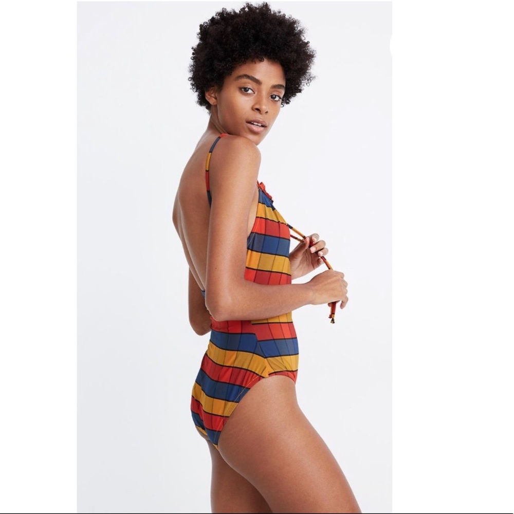 Madewell Second Wave Ruffled Drawstring One-Piece - Picture 6 of 16